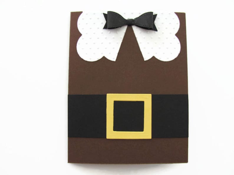 Pilgrim Shirt Card Happy Thanksgiving Card Happy Thanksgiving Day Card Pilgrim Thanksgiving Day Card Pilgrims Thanksgiving