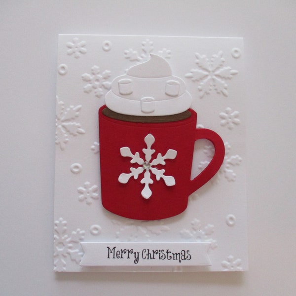 Christmas Hot Chocolate Gift Card Holder, Gift Card Envelope, Money Holders, Christmas Gift Card Holder, Holiday Cards, Christmas Cards