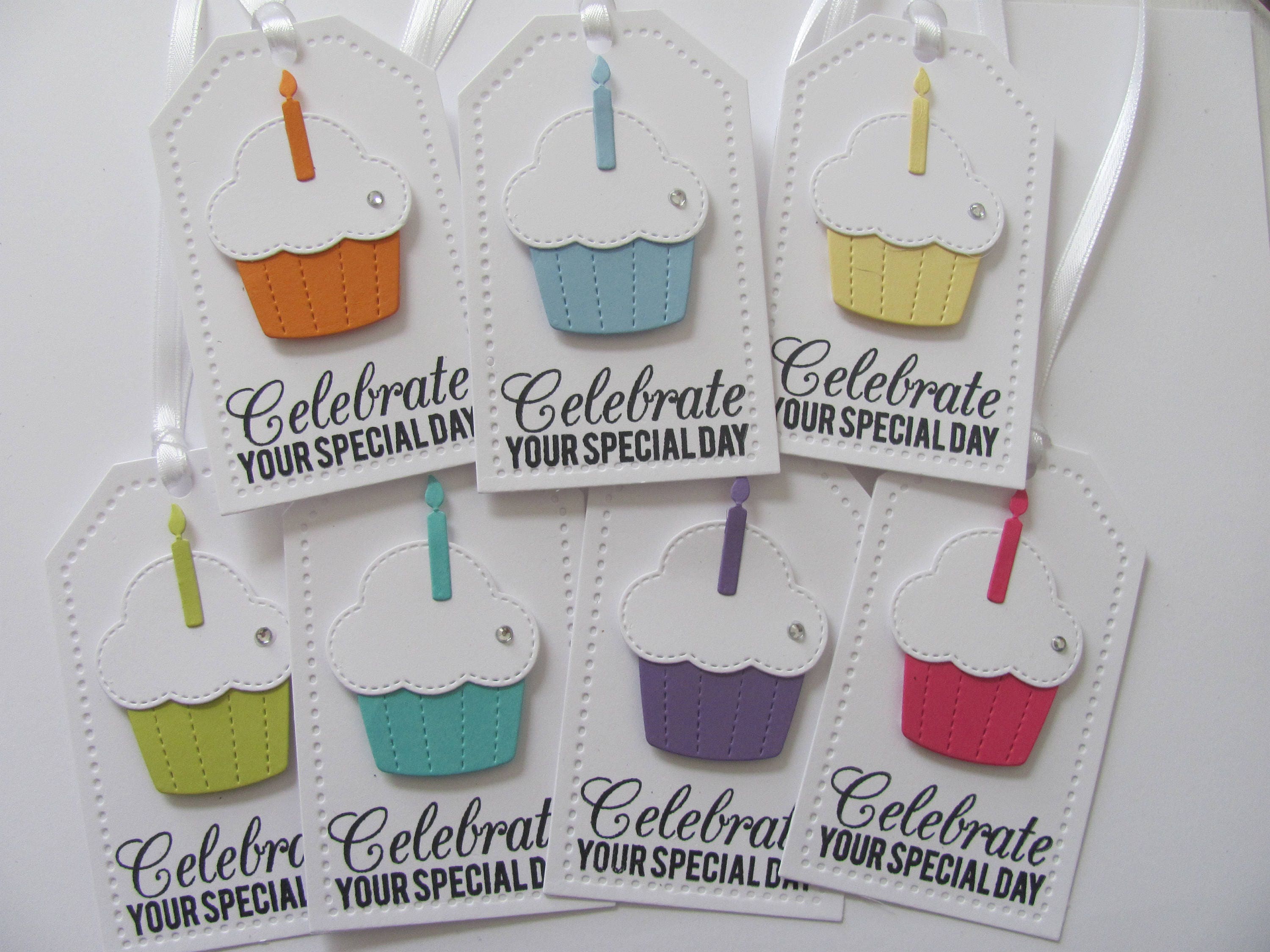 Cupcake Birthday Gift Tags Birthday Favor Tags Birthday | Etsy