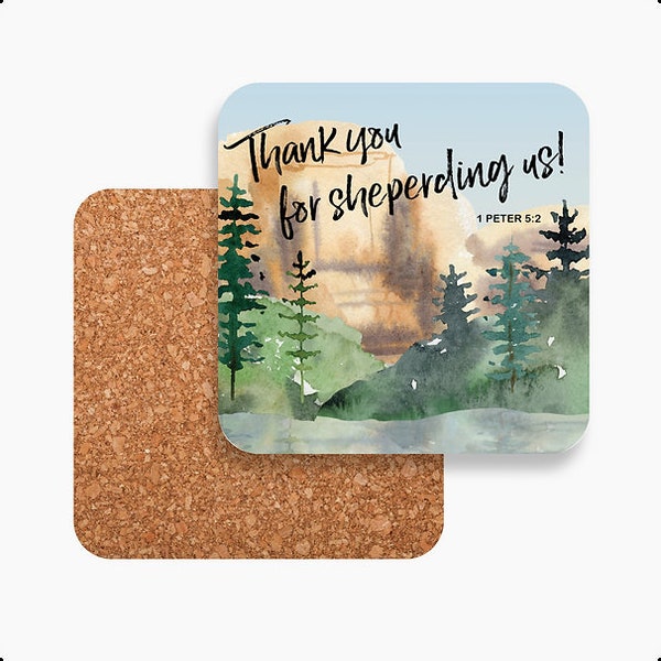 JW Thank You Elder Drink Coaster - 1 Peter 5:2 - School for Congregation Elders Gift - JW Elder Gift