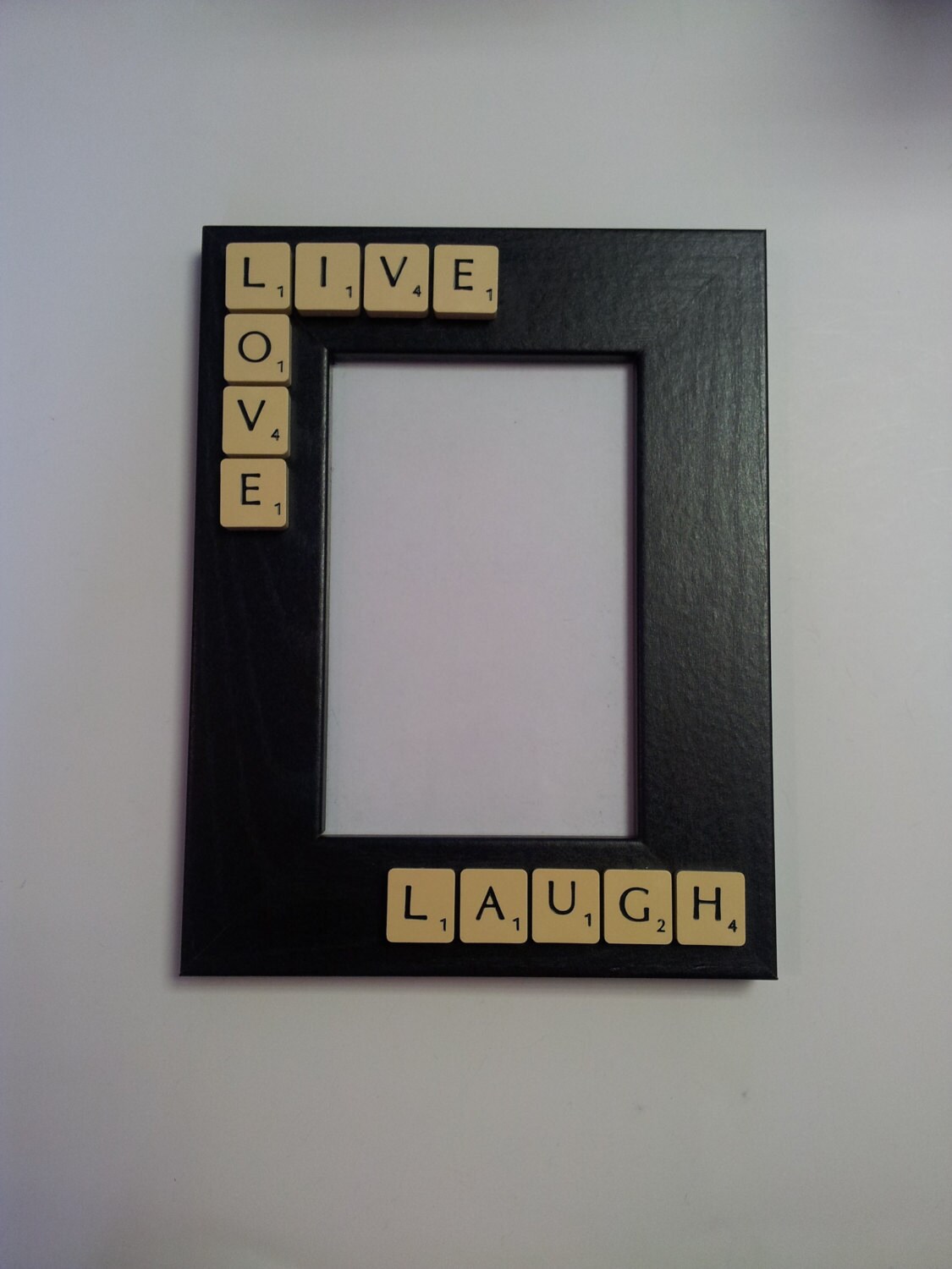 Scrabble Photo Frame Live Love Laugh Etsy
