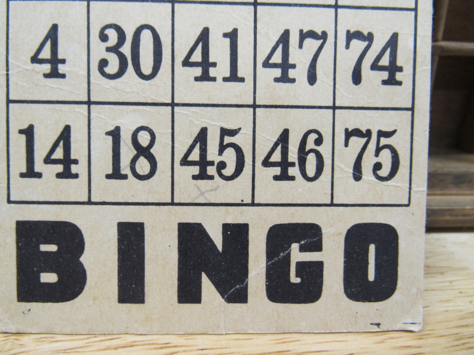 Cardboard BINGO Cards 10 Cardboard BINGO Cards Etsy
