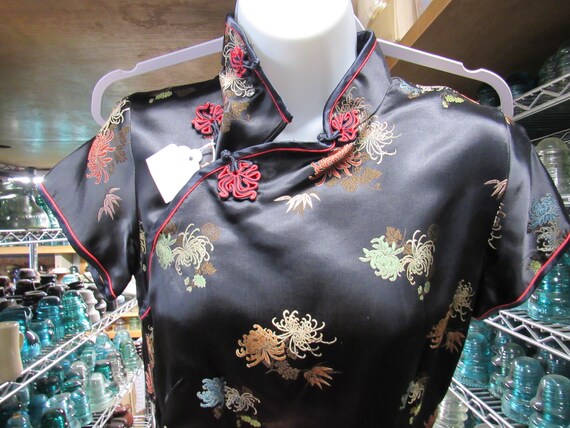 Ladies Casino Uniform, Casino Hostess Silk Dress,