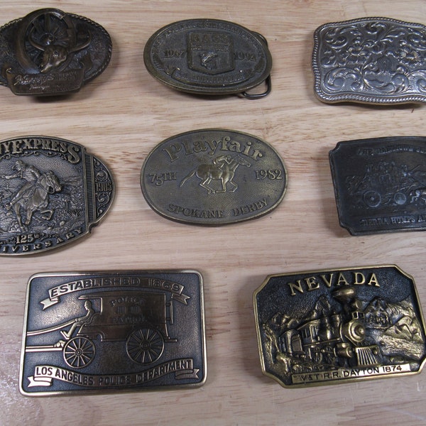 Brass Belt Buckle, Assortment to Choose From