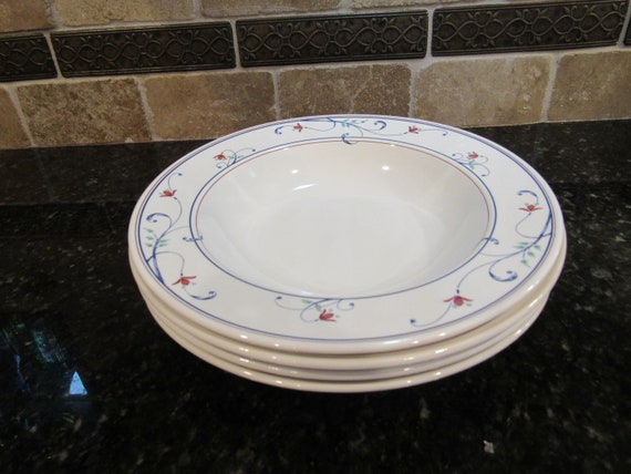 Mikasa Intaglio Annette 4 Mikasa Annette Soup Plates Soup Etsy