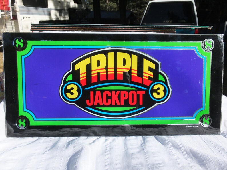 Slot Machine Glass TRIPLE 3 Slot Machine Front Belly Glass Etsy