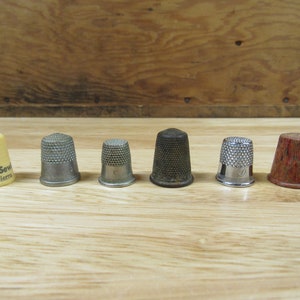 Collectible Porcelain Thimbles, Variety of Plastic and Metal Thimbles