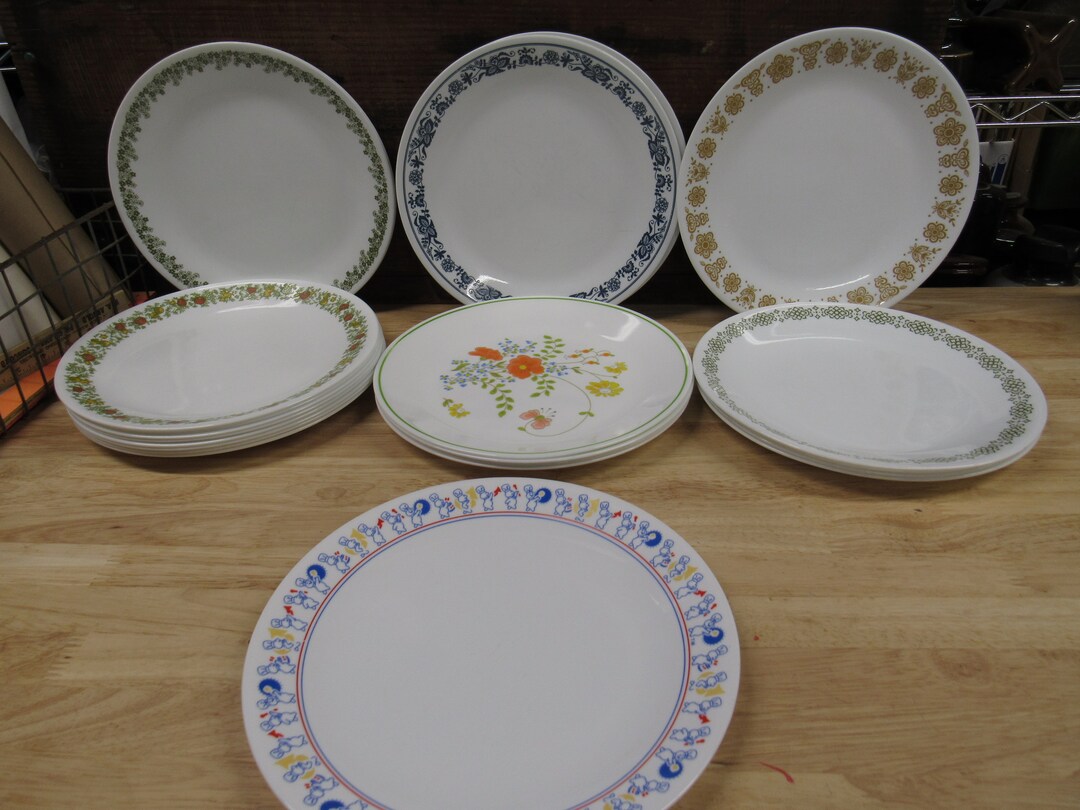 Corelle Dinner Plates, Choose a Pattern 10 Dinner Plates, Pbury Dough