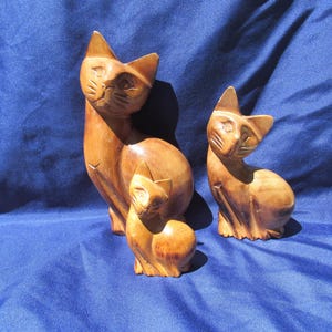 立体・オブジェ Winter journey - vintage cats ver.1 Cryptomeria Cat - Etsy
