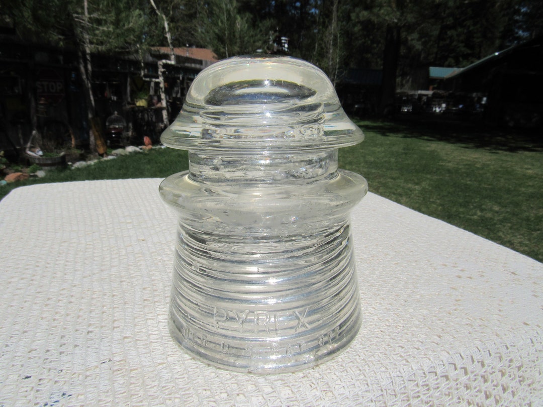 Pyrex Glass Insulator, Clear Glass Insulator, Pyrex Insulator, Clear