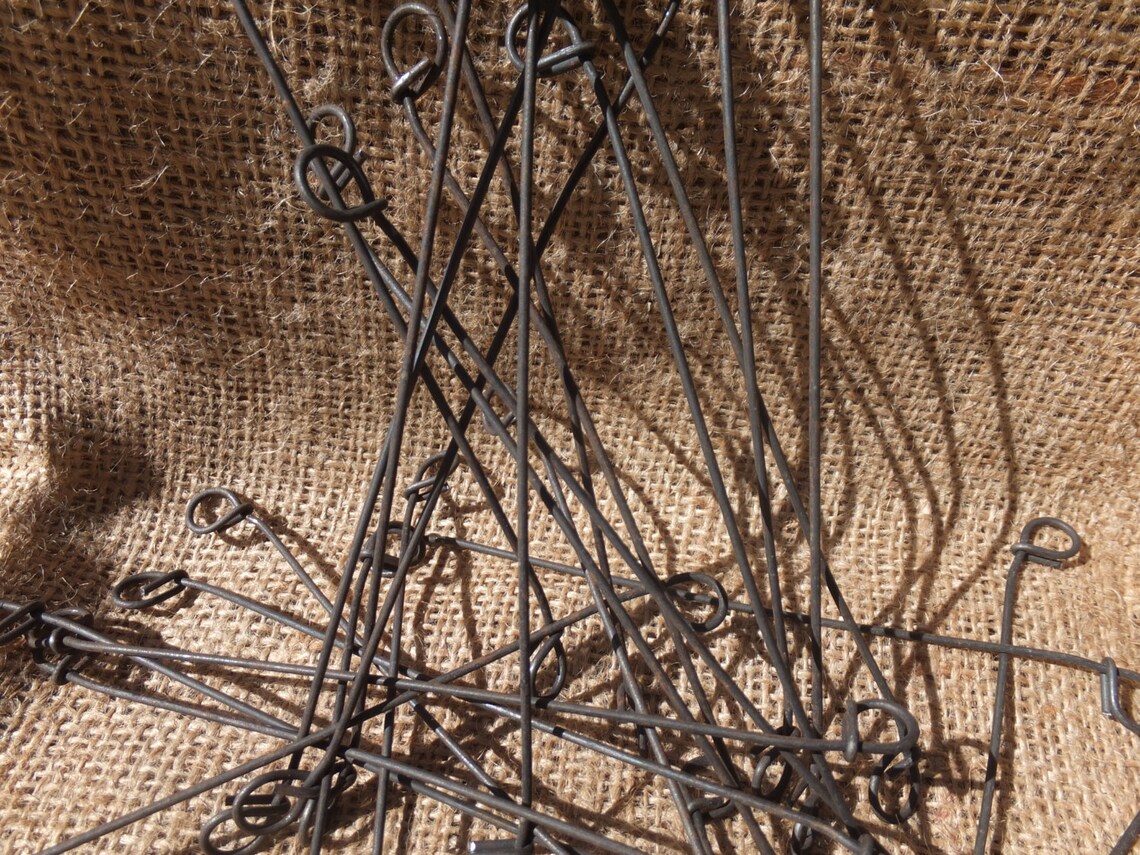 Wires With Loops, 50 Twisted Wire With Looped Ends, Choose Your Size 6 ...