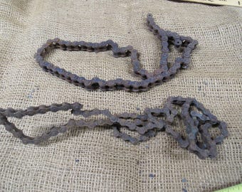 Rusty Industrial Chains, 2 Heavy Duty Rusty Chains