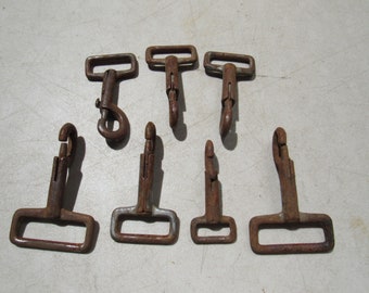 Rusty Horse Tack, Rusty and Rustic Horse Tack, Rusty Clips, and Buckles - assemblage, steampunk, altered art