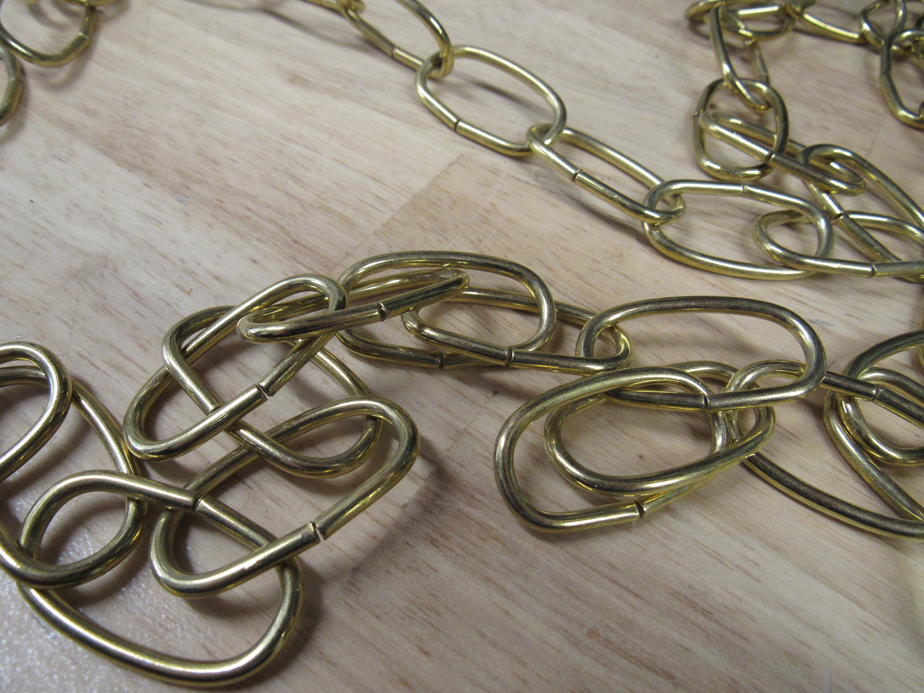 Decorative Lamp Chain 3 Yards of Shiny Brass Finish Lamp Etsy 日本