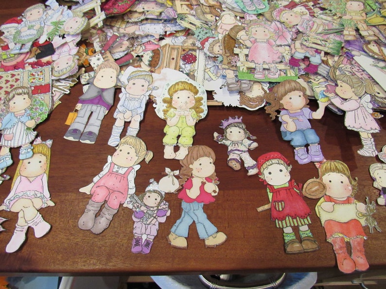 Scrapbooking Cut Outs Paper Doll Card Making Cut Outs Etsy