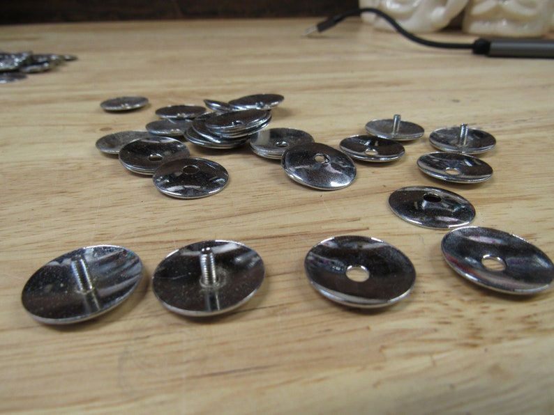 Shiny Metal Rounds, Metal Rings, Shiny Metal Rounds With Holes, Rounds ...