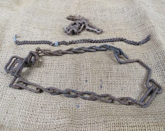 Rusty Industrial Chains, 3 Heavy Duty Rusty Chains