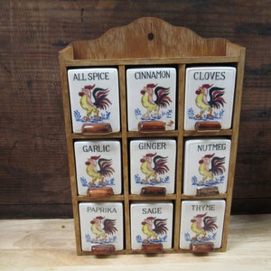 Rooster spice rack sale