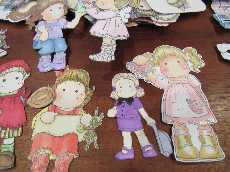 Scrapbooking Cut Outs Paper Doll Card Making Cut Outs Etsy