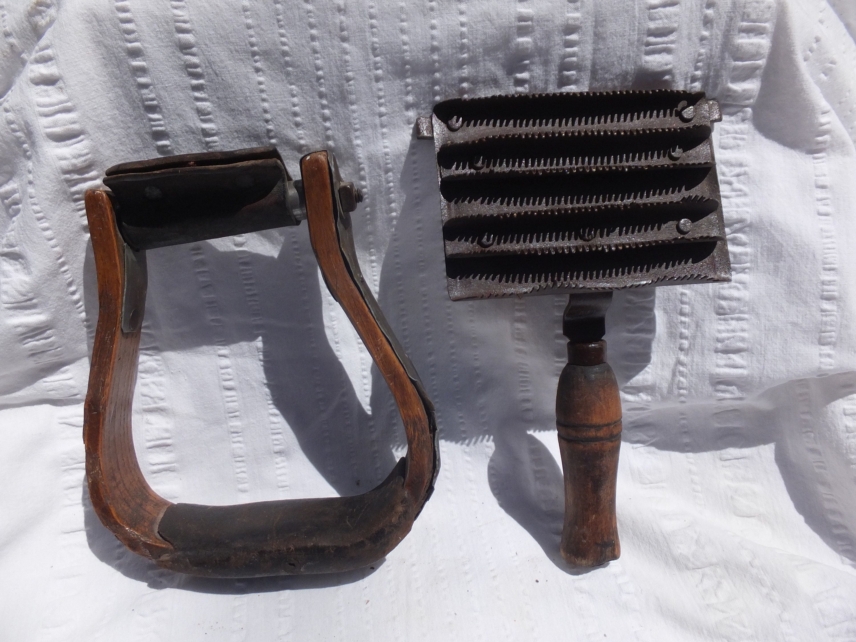 Horse Brush and Wooden Stirrup Vintage Horse Brush Vintage Etsy