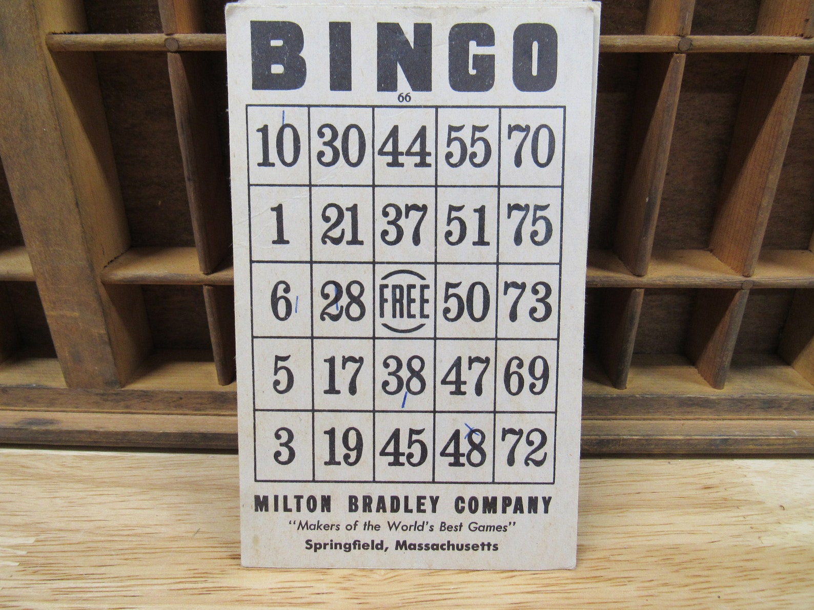 Cardboard BINGO Cards 10 Milton Bradley Cardboard BINGO Cards Etsy