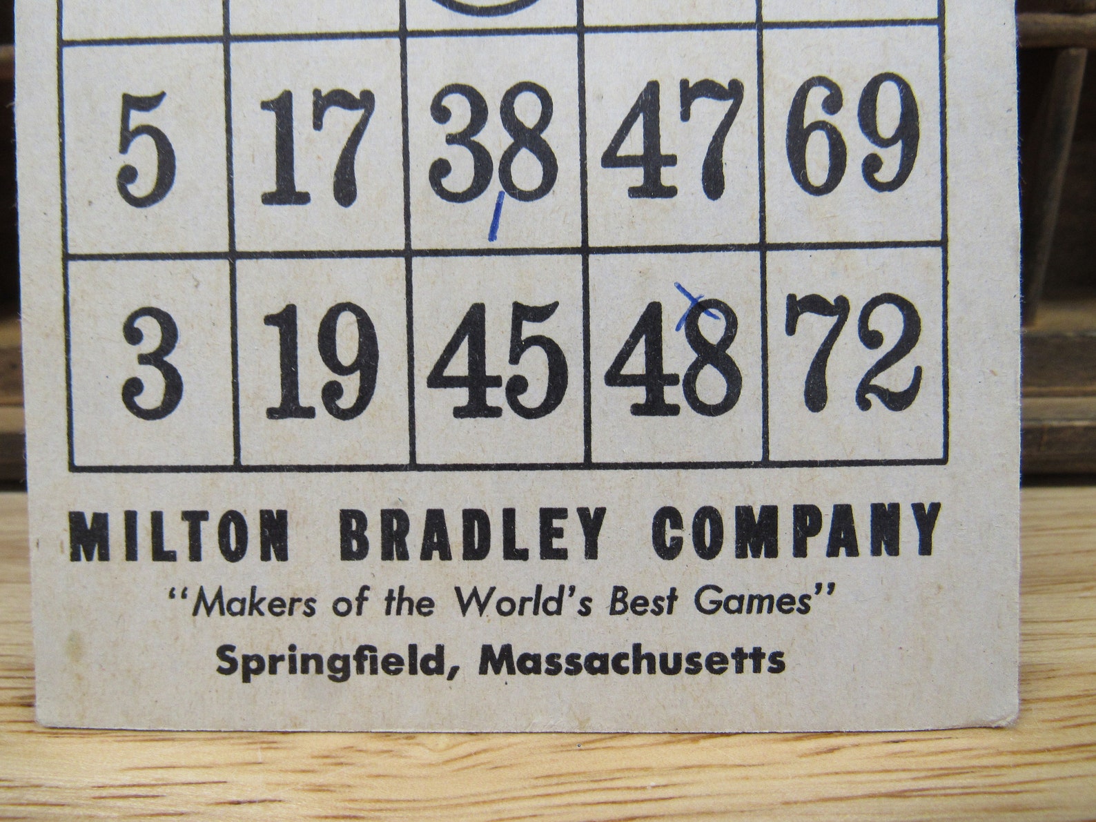 Cardboard BINGO Cards 10 Milton Bradley Cardboard BINGO Cards Etsy