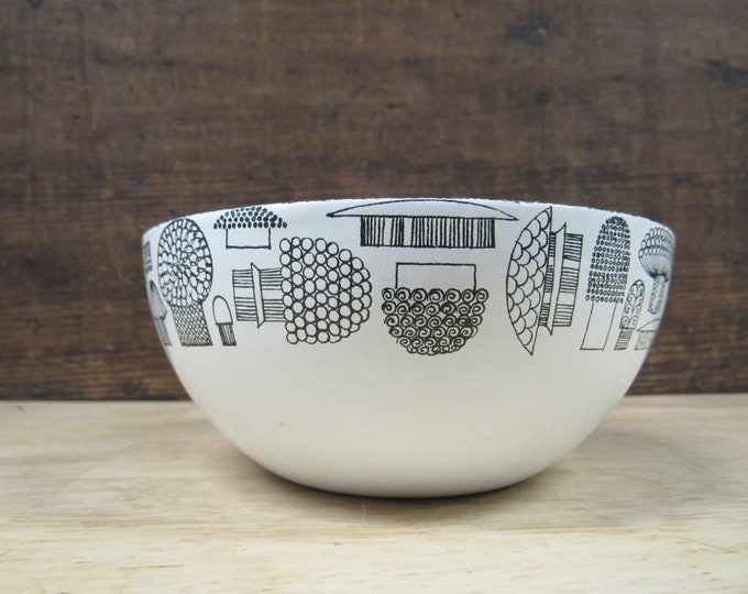 Finel Mushroom Bowl, Arabia Finel Enamel Bowl, Arabia Finel Enamel Bowl