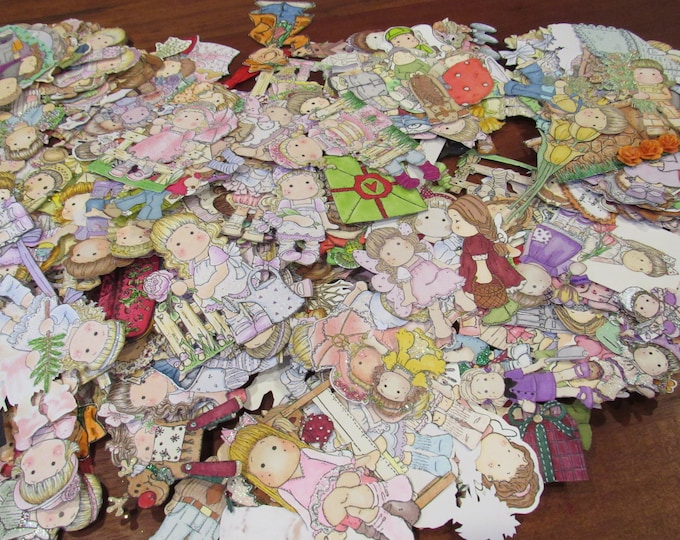 Scrapbooking Cut Outs Paper Doll Card Making Cut Outs Etsy