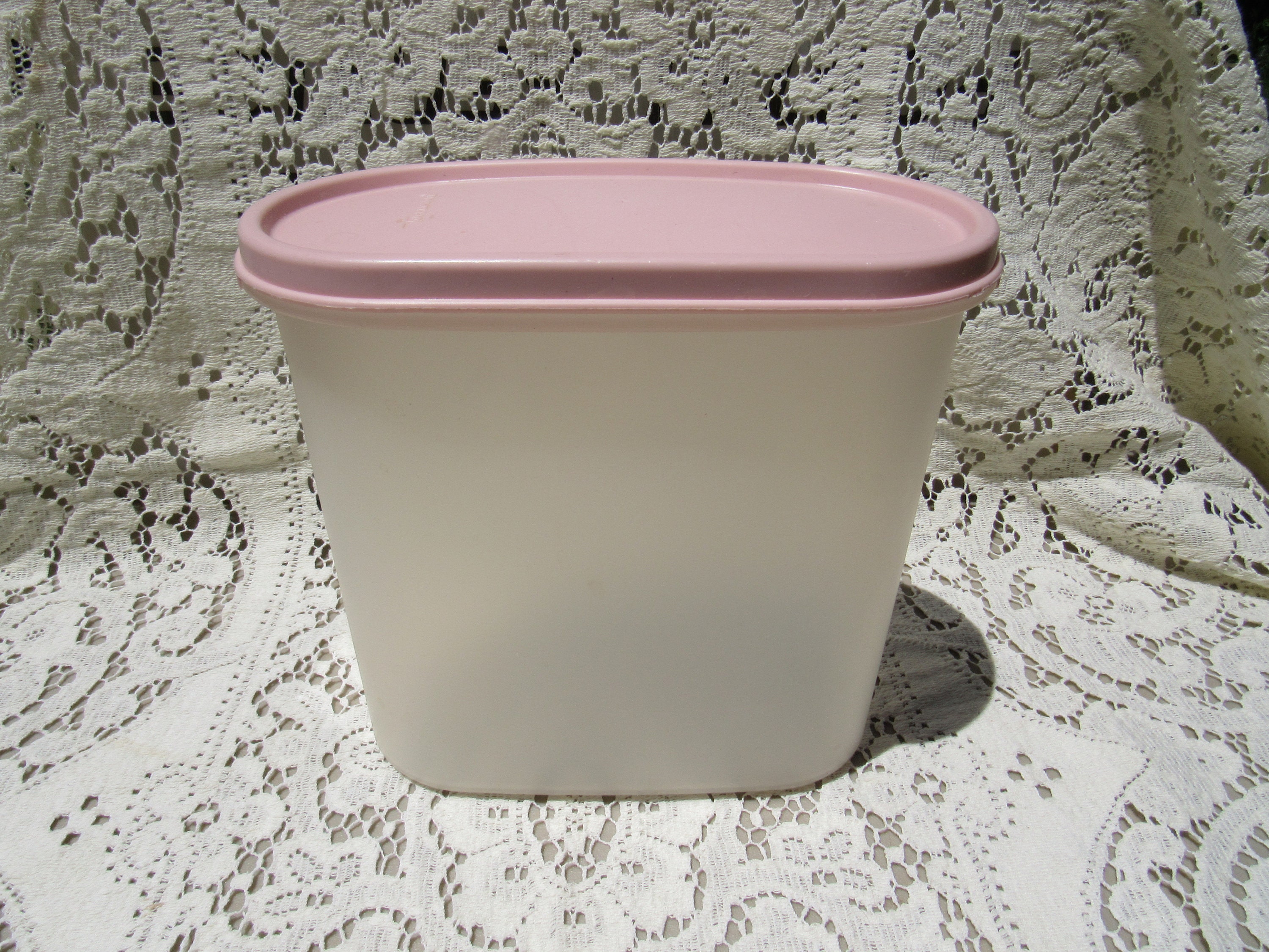 保存容器・ケース Tupperware MM Oval Pink Big Set Pink Tupperware 1613, Pink Oval Tupperware Storage Container