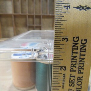 Thread Carrying Case, Mid Century Clear Plastic Thread Carrying Case ...