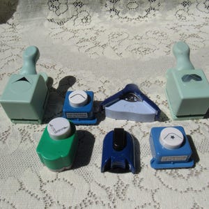 Crafting Paper Punches, 7 Different Paper Punches, 7 Paper Corner Punches, Scrapbooking, Card Making, Tag Making,