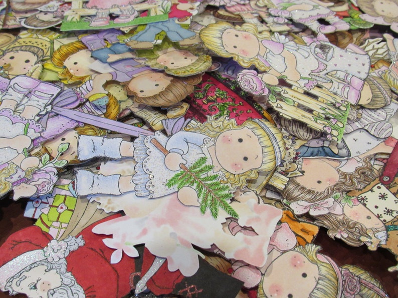 Scrapbooking Cut Outs Paper Doll Card Making Cut Outs Etsy