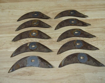 Flat Metal Blades, Rusty and Rustic Flat Metal Blades