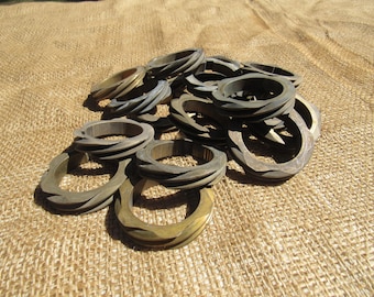 Threaded Brass Findings, Round Brass Parts and Pieces - assemblage, altered art, mixed media, craft project