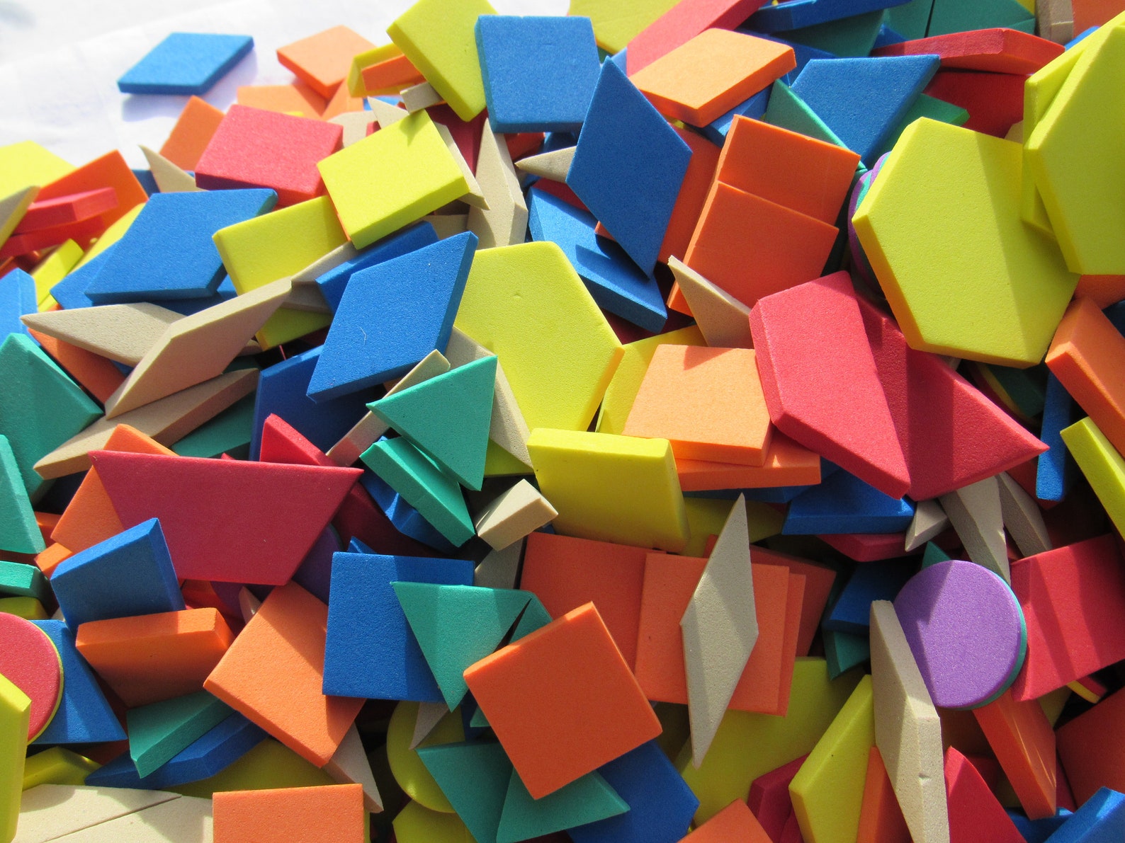Foam Mosaic Pieces Assorted Foam Shapes Foam Triangles Foam Etsy