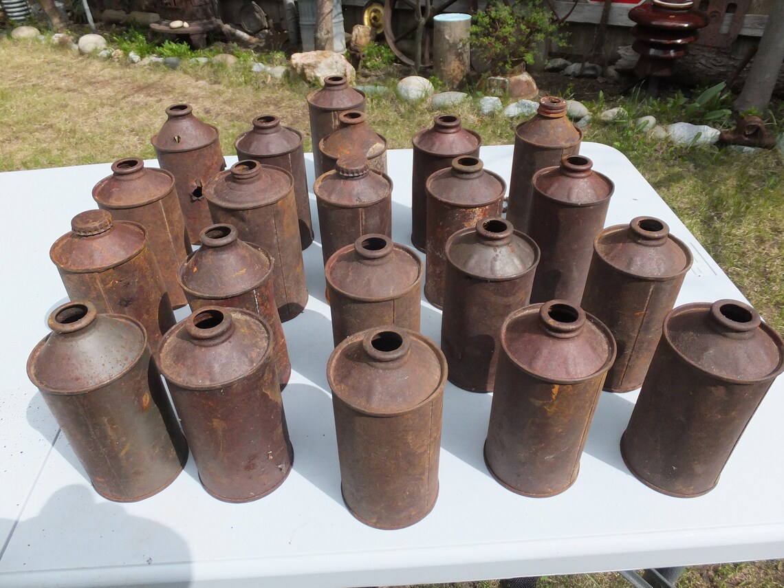 Rusty Cone Cans 3 Rusty Cone Cans Rusty Cone Beer Cans - Etsy
