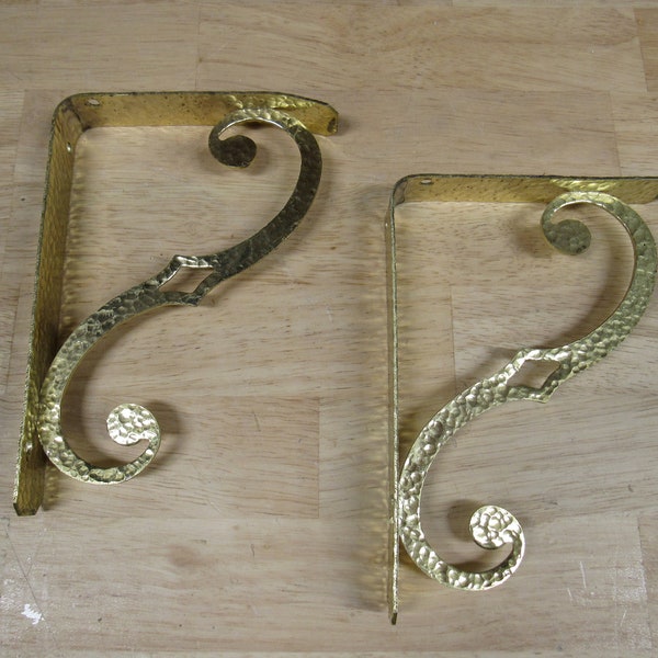 Brass Shelf Brackets Etsy