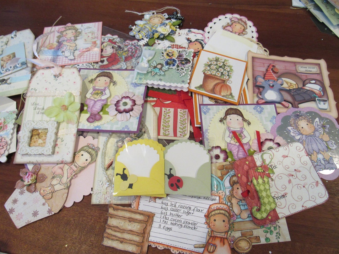 Scrapbooking Cut Outs Paper Doll Card Making Cut Outs Etsy