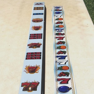 Slot Machine Reels, Slot Machine Reel Replacement Strips, Choose Your Style, New Old Stock - NEVER Used AND Used On Actual Slot Machines