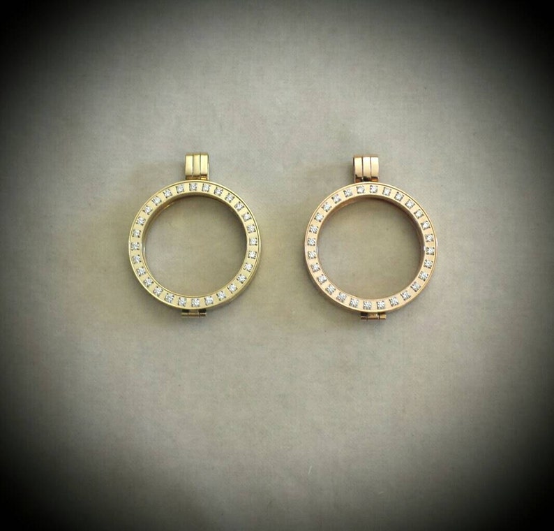 Gold and Rose Gold Plated Coin Pendant