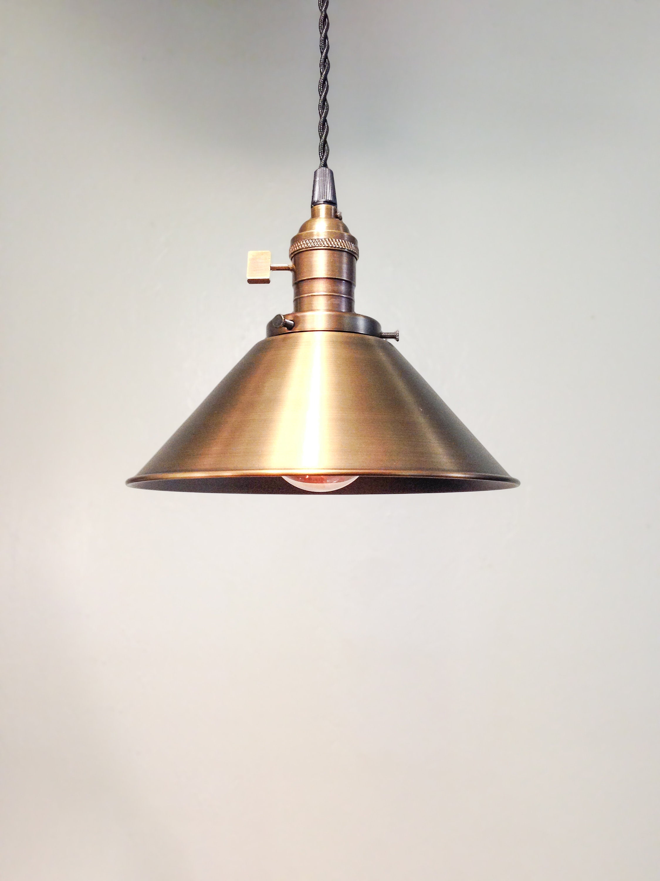 Brass industrial clearance ceiling light