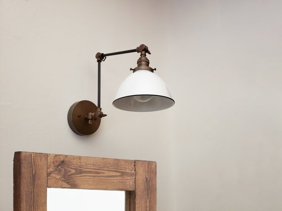 swing arm bathroom light fixtures