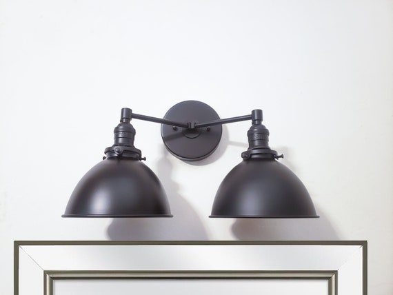 Matte black on sale vanity sconce