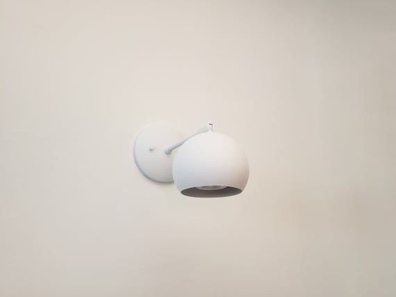 modern white wall sconce