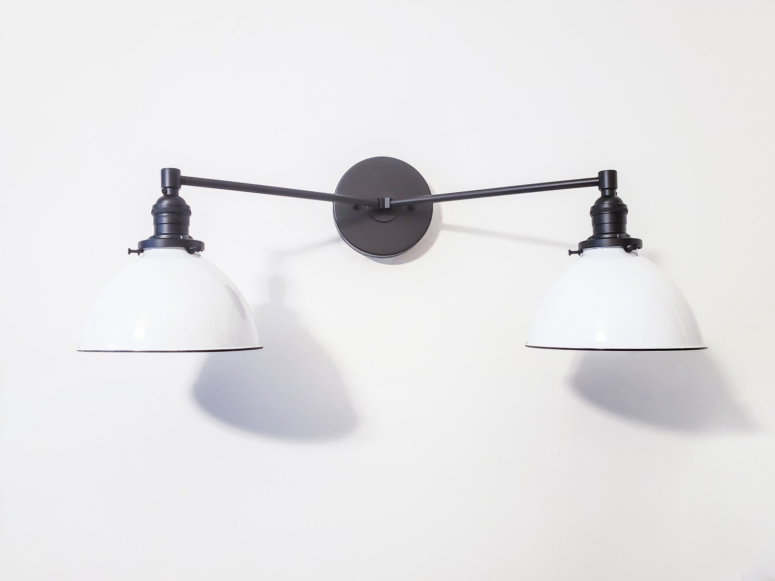 Bathroom Vanity Wall Sconce Matte Black Light Mid Century - Etsy