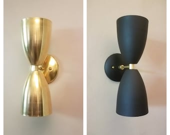 Modern Mid Century Lighting - Wall Sconce Light -  Loft Sconce Lamp- Vanity Light - Modern Bathroom Sconce - Modern Room Decor- Vanity Light
