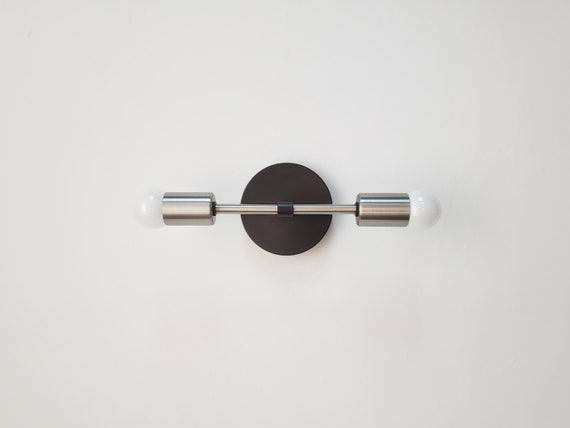 Black and brushed nickel lighting deals