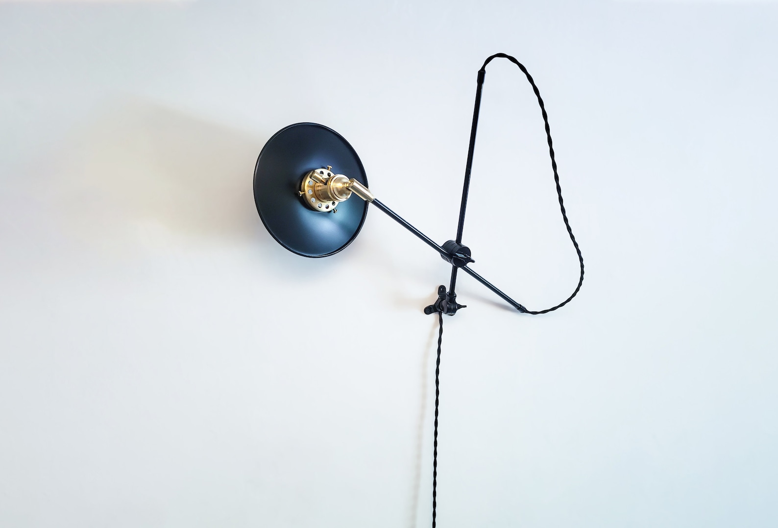 Matte Black and Brass Industrial Scissor Wall Lamp Pharmacy Etsy