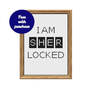 FREE WITH PURCHASE pattern: &quot;I Am SHERlocked&quot; [Sherlock]