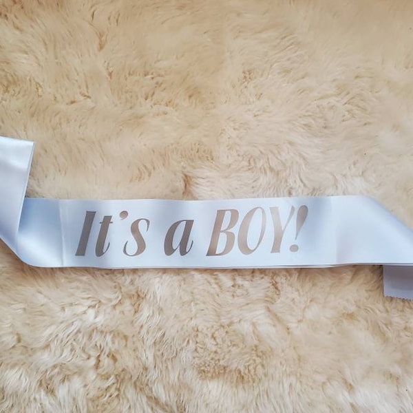 Maternity Sash. It's a Boy Sash. Mommy To Be Sash. Baby Shower Sash. Maternity Photo Sash. Pregnancy Sash. Mom To Be Gift Baby Shower Banner